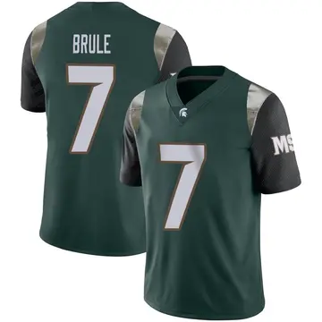 Men's Aaron Brule Michigan State Spartans Nike Limited Green Football Jersey