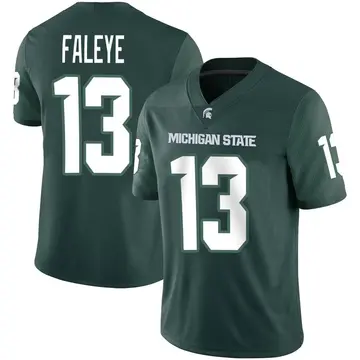 Men's Ademola Faleye Michigan State Spartans Nike Game Green Football Jersey