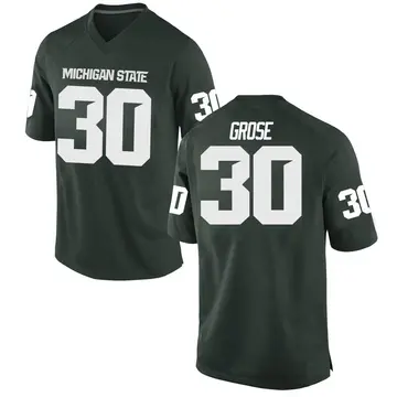 Men's Aveon Grose Michigan State Spartans Nike Replica Green Football College Jersey