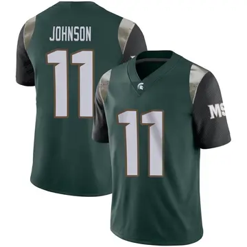 Men's Aziah Johnson Michigan State Spartans Nike Limited Green Football Jersey