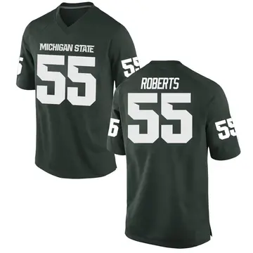 Men's Ben Roberts Michigan State Spartans Nike Replica Green Football College Jersey