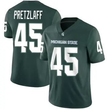 Men's Brady Pretzlaff Michigan State Spartans Nike Game Green Football Jersey