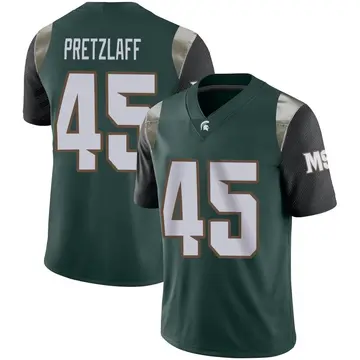 Men's Brady Pretzlaff Michigan State Spartans Nike Limited Green Football Jersey