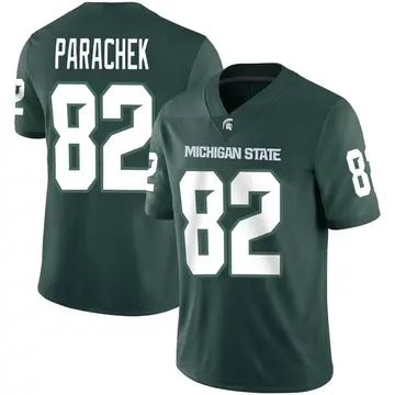 Men's Brennan Parachek Michigan State Spartans Nike Game Green Football Jersey