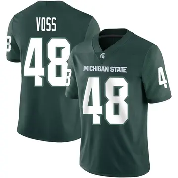 Men's Carson Voss Michigan State Spartans Nike Game Green Football Jersey