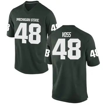 Men's Carson Voss Michigan State Spartans Nike Replica Green Football College Jersey