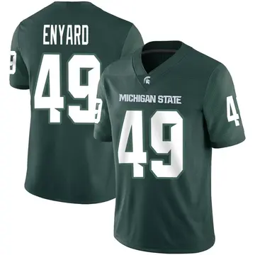 Men's Carter Enyard Michigan State Spartans Nike Game Green Football Jersey