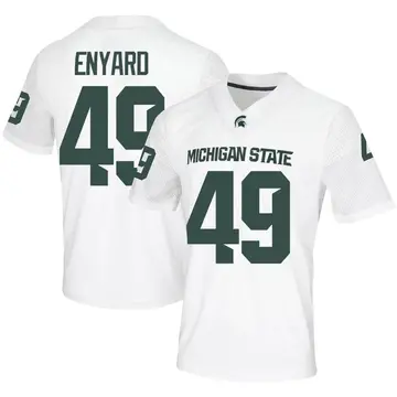 Men's Carter Enyard Michigan State Spartans Nike Game White Football Jersey