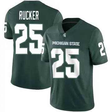 Men's Chance Rucker Michigan State Spartans Nike Game Green Football Jersey