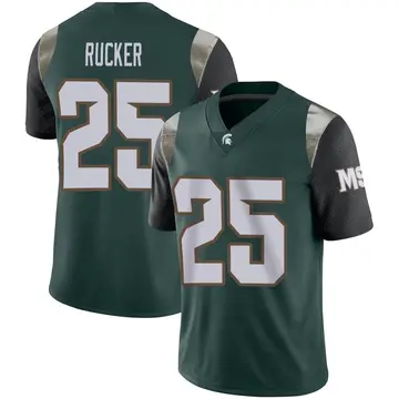 Men's Chance Rucker Michigan State Spartans Nike Limited Green Football Jersey