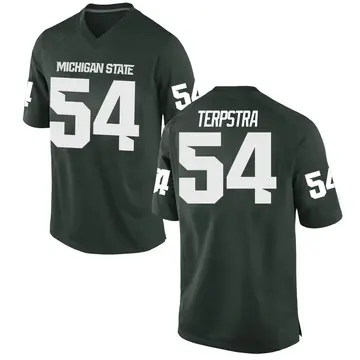 Men's Cooper Terpstra Michigan State Spartans Nike Game Green Football College Jersey