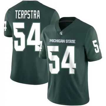 Men's Cooper Terpstra Michigan State Spartans Nike Game Green Football Jersey