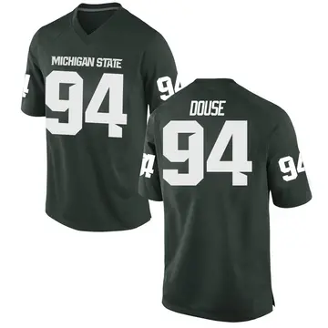 Men's D'Quan Douse Michigan State Spartans Nike Game Green Football College Jersey