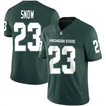 Men's Darius Snow Michigan State Spartans Nike Game Green Football Jersey