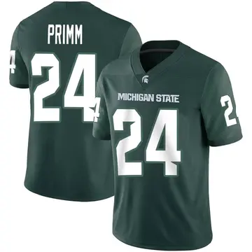 Men's Davion Primm Michigan State Spartans Nike Game Green Football Jersey