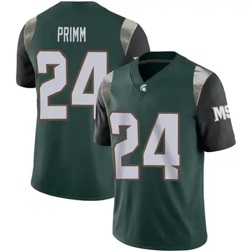 Men's Davion Primm Michigan State Spartans Nike Limited Green Football Jersey