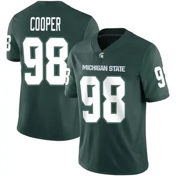 Men's Demetrius Cooper Michigan State Spartans Nike Game Green Football Jersey