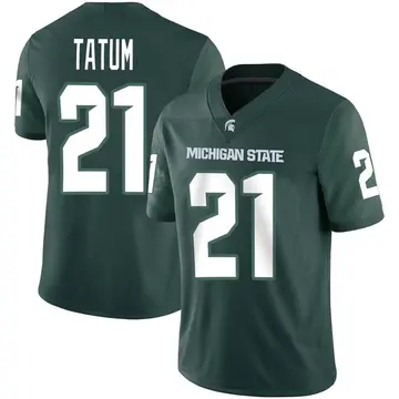 Men's Dillon Tatum Michigan State Spartans Nike Game Green Football Jersey