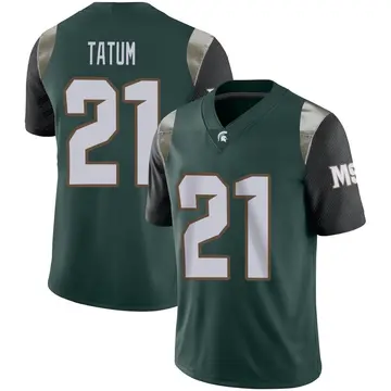 Men's Dillon Tatum Michigan State Spartans Nike Limited Green Football Jersey