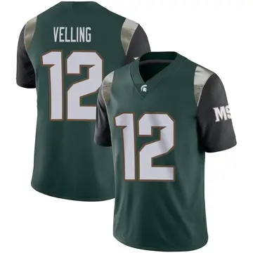 Men's Jack Velling Michigan State Spartans Nike Limited Green Football Jersey