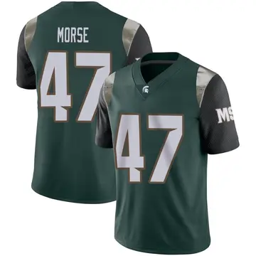 Men's Jackson Morse Michigan State Spartans Nike Limited Green Football Jersey