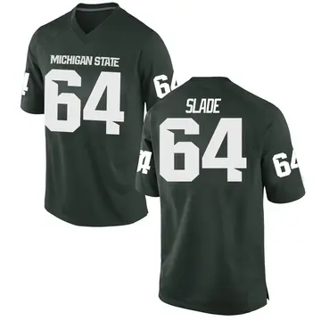 Men's Jacob Slade Michigan State Spartans Nike Game Green Football College Jersey