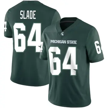 Men's Jacob Slade Michigan State Spartans Nike Game Green Football Jersey