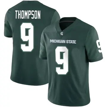 Men's Jalen Thompson Michigan State Spartans Nike Game Green Football Jersey