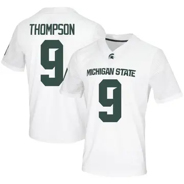 Men's Jalen Thompson Michigan State Spartans Nike Game White Football Jersey