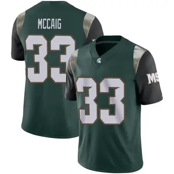 Men's Jaxon McCaig Michigan State Spartans Nike Limited Green Football Jersey