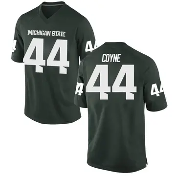 Men's Jay Coyne Michigan State Spartans Nike Game Green Football College Jersey