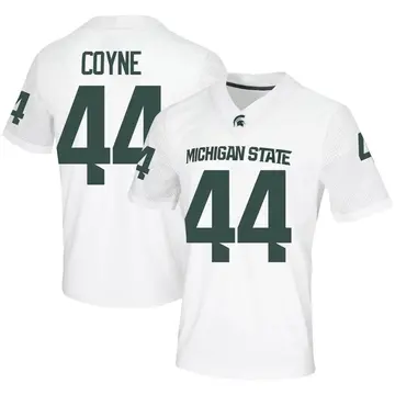 Men's Jay Coyne Michigan State Spartans Nike Game White Football Jersey