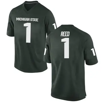 Men's Jayden Reed Michigan State Spartans Nike Game Green Football College Jersey