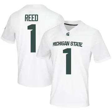 Men's Jayden Reed Michigan State Spartans Nike Game White Football Jersey