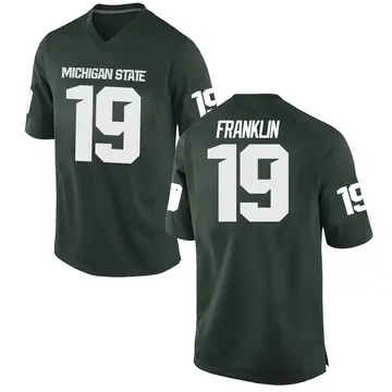 Men's Jaylan Franklin Michigan State Spartans Nike Game Green Football College Jersey