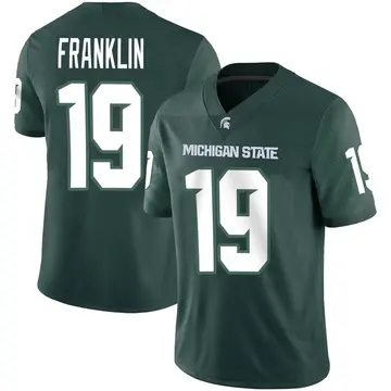 Men's Jaylan Franklin Michigan State Spartans Nike Game Green Football Jersey