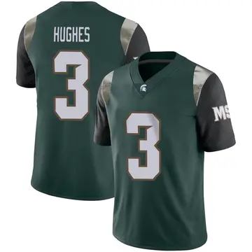 Men's Jeremiah Hughes Michigan State Spartans Nike Limited Green Football Jersey