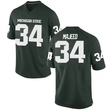 Men's Khalil Majeed Michigan State Spartans Nike Game Green Football College Jersey