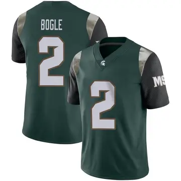 Men's Khris Bogle Michigan State Spartans Nike Limited Green Football Jersey