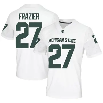 Men's Makhi Frazier Michigan State Spartans Nike Game White Football Jersey