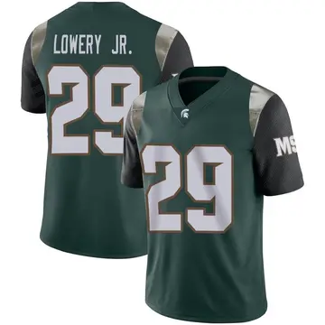 Men's Marqui Lowery Jr. Michigan State Spartans Nike Limited Green Football Jersey