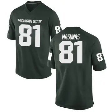 Men's Michael Masunas Michigan State Spartans Nike Replica Green Football College Jersey