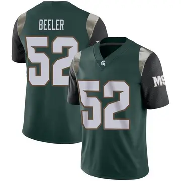 Men's Mikeshun Beeler Michigan State Spartans Nike Limited Green Football Jersey