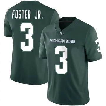 Men's Montorie Foster Jr. Michigan State Spartans Nike Game Green Football Jersey