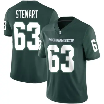 Men's Payton Stewart Michigan State Spartans Nike Game Green Football Jersey