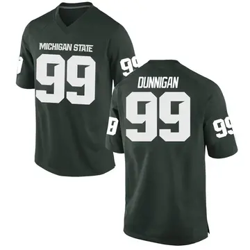 Men's Quindarius Dunnigan Michigan State Spartans Nike Game Green Football College Jersey