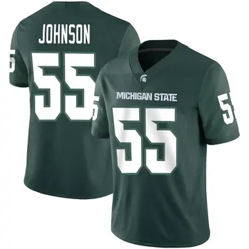 Men's Rakeem Johnson Michigan State Spartans Nike Game Green Football Jersey