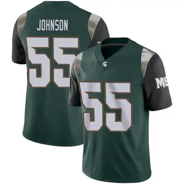 Men's Rakeem Johnson Michigan State Spartans Nike Limited Green Football Jersey