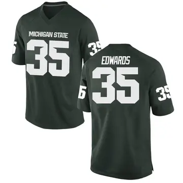 Men's Sam Edwards Michigan State Spartans Nike Replica Green Football College Jersey