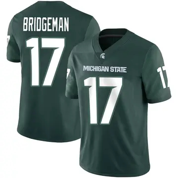 Men's Semaj Bridgeman Michigan State Spartans Nike Game Green Football Jersey